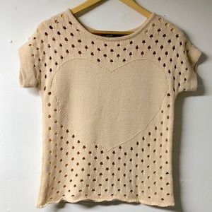 DEAR CREATURES Shortsleeved Sweater Top